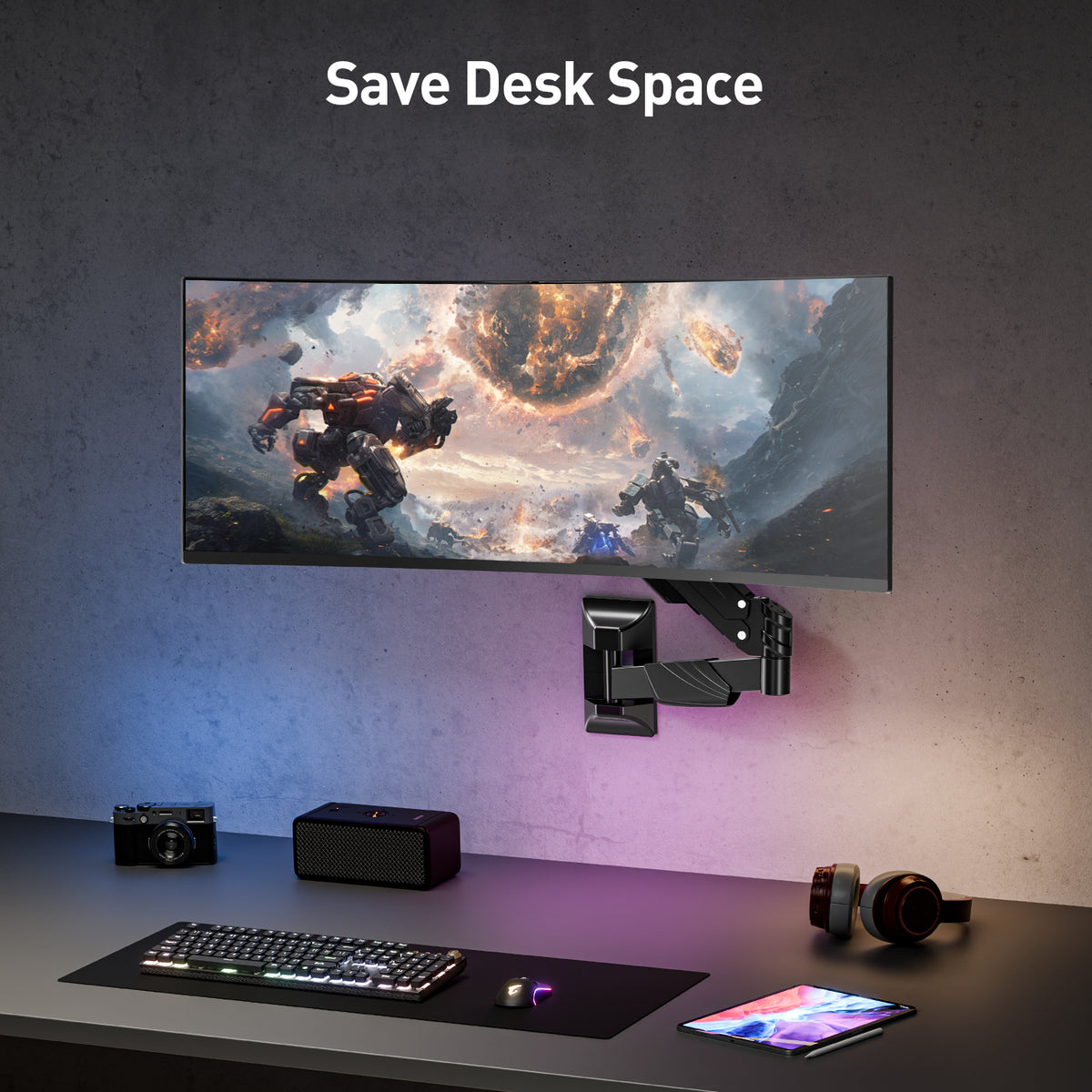 ELIVED Ultrawide Monitor Wall Mount for 17-43 Inch Screens, Hold up to 15kg