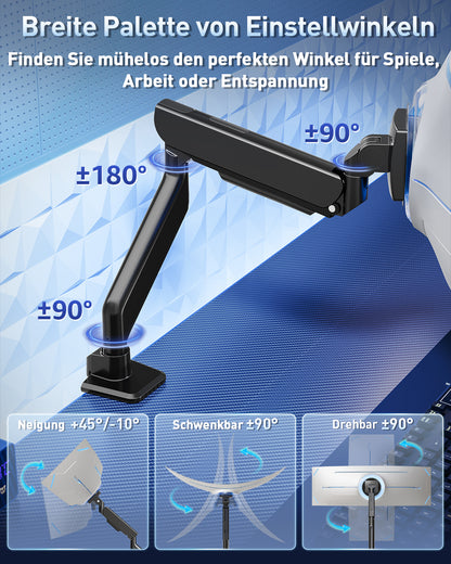 ELIVED Monitor Halterung für 17-57 Zoll Ultrawide Bildschirme bis zu 30KG