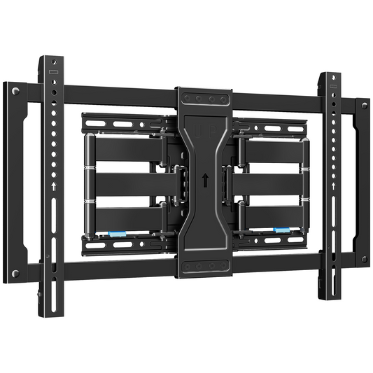 ELIVED 1.1" Ultra Slim TV Wall Bracket for 37-90 Inch TVs, Heavy Duty TV Bracket 60kg, Full Motion Articulating TV Wall Mount, Max VESA 600x400mm, Fits 16" Wood Studs